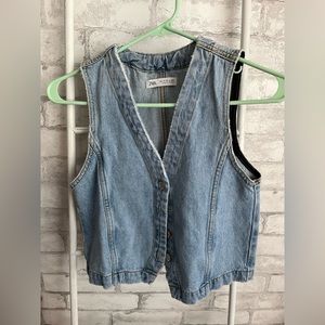 Girls Zara Denim Vest
